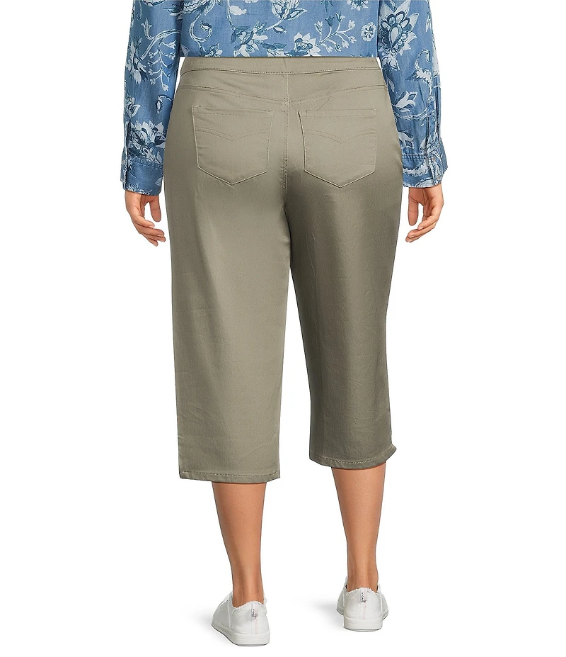 Intro Plus Size Dahlia Pull-On Capri Pants