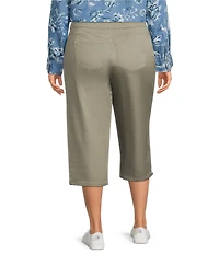 Intro Plus Size Dahlia Pull-On Capri Pants