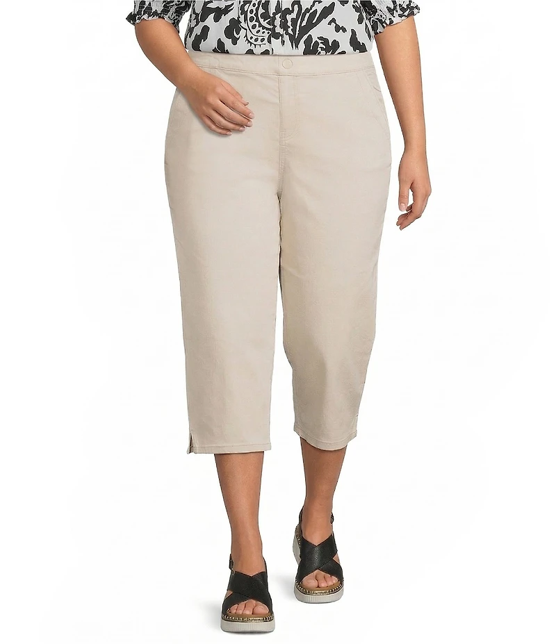 Intro Plus Size Dahlia Pull-On Capri Pants