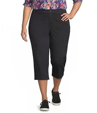 Intro Plus Size Dahlia Pull-On Capri Pants