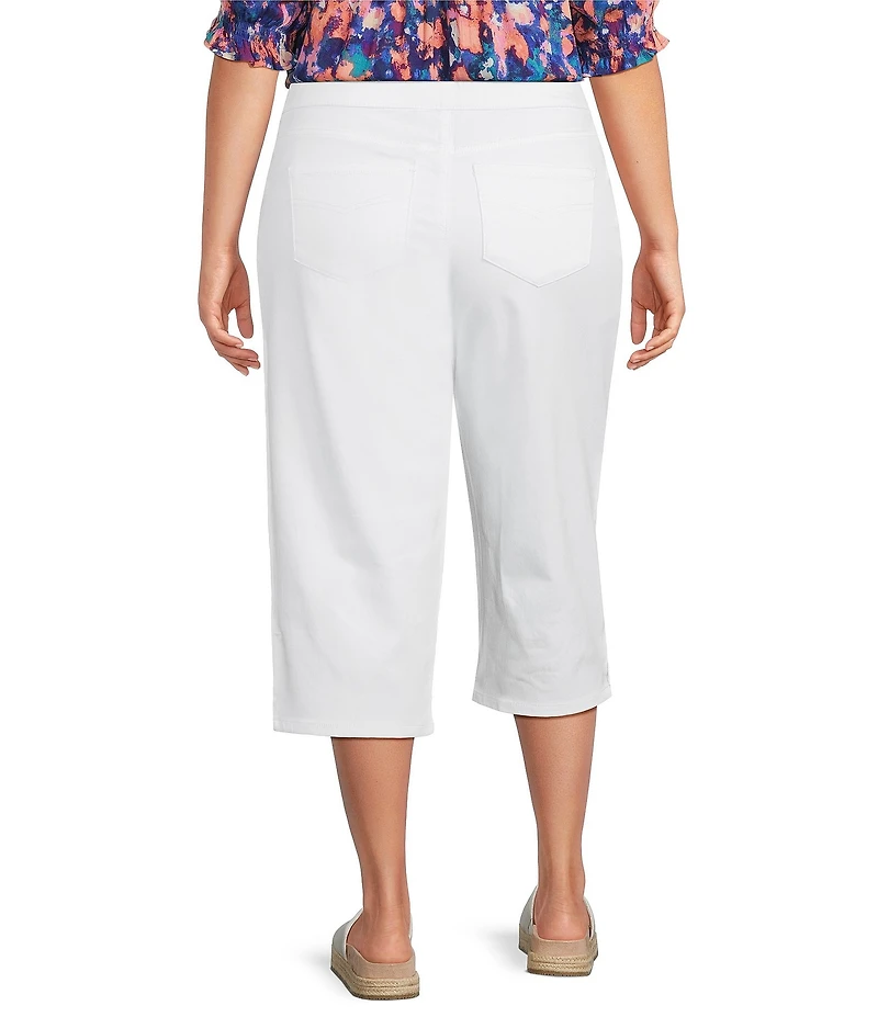 Intro Plus Size Dahlia Pull-On Capri Pants