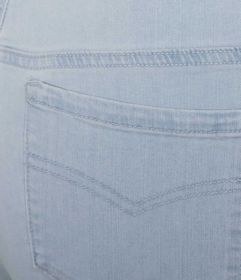 Intro Plus Size Dahlia Solid Pull-On Skimmer Denim Shorts