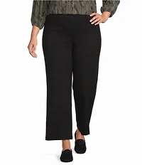 Intro Plus Size Dallas Double Knit Ankle Length Wide Leg Pants