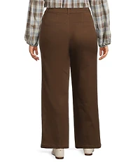 Intro Plus Size Dallas Straight Leg Pull-On Pants