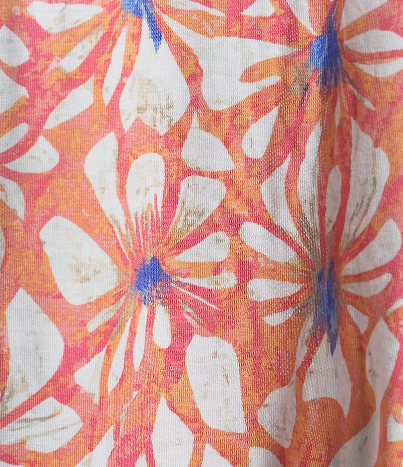 Intro Plus Size Knit Jersey Crew Neck Elbow Ruched Sleeve Top