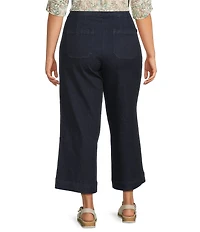 Intro Plus Size Mae Relaxed Pull-On Crop Pants