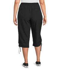 Intro Plus Size Makayla Active Ease Pull-On Straight Leg Capri Pants