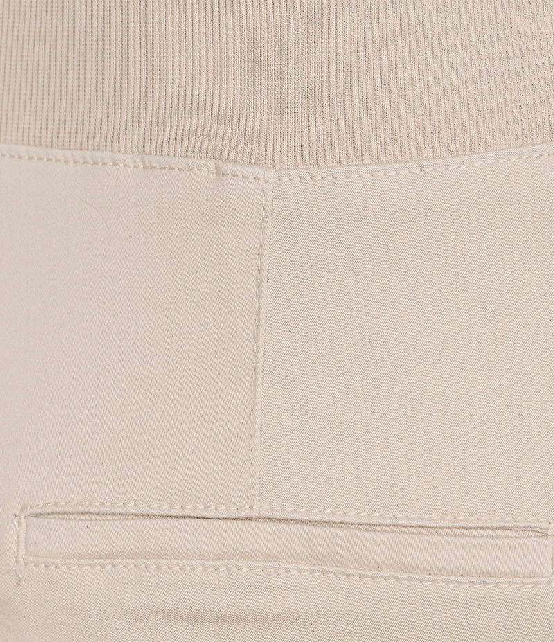 Intro Plus Size Rib Knit Pheobe Pull-On Cargo Capri Pants