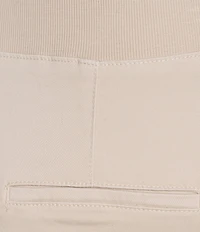 Intro Plus Size Rib Knit Pheobe Pull-On Cargo Capri Pants