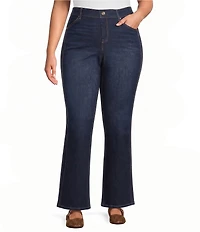 Intro Plus Size Stevie Flare Pull-On Ankle Pants
