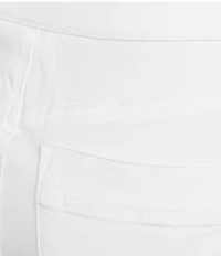Intro Plus Size Straight Slim Leg Frayed Hem Capri Pull-On Pants