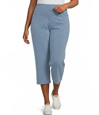 Intro Plus Size Teri Love the Fit Straight Pull-On Knit Denim Leggings