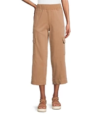 Intro Rib Knit Pheobe Pull-On Cargo Capri Pants