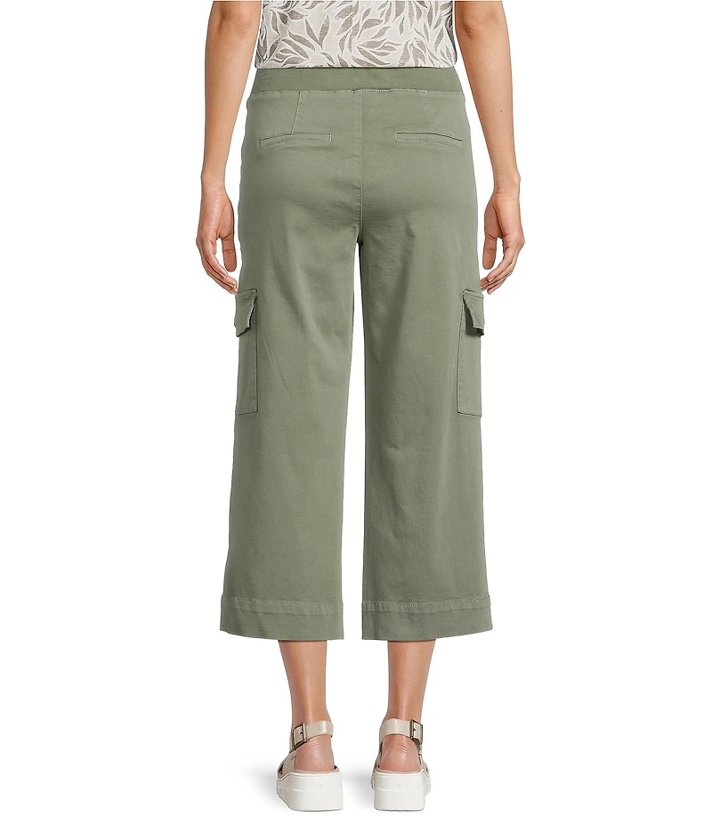Intro Rib Knit Pheobe Pull-On Cargo Capri Pants