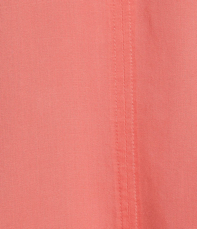 Intro Long Roll-Tab Sleeve Button Front Slub Lyocell Shirt