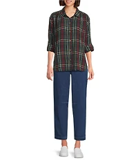 Intro Sidney Crop Barrel Leg Denim Pants