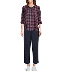 Intro Sidney Crop Barrel Leg Denim Pants