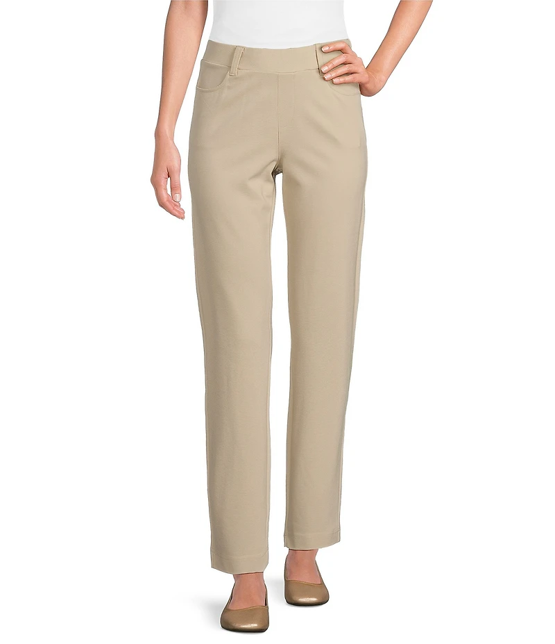 Intro Stella Breezy Knit Slimming Comfort Waist Pull-On Ankle Pants