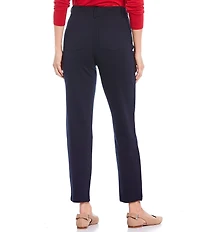 Intro Stella Double Knit Slim Straight Leg Pull-On Pants