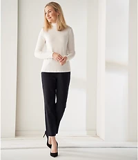 Intro Stella Double Knit Slim Straight Leg Pull-On Pants