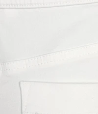Intro Straight Slim Leg Frayed Hem Capri Pull-On Pants