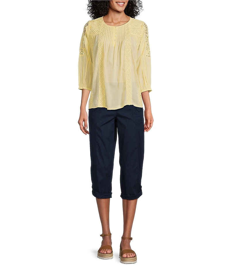 Intro Stretch Poplin Adjustable Length Pull-On Cargo Pants