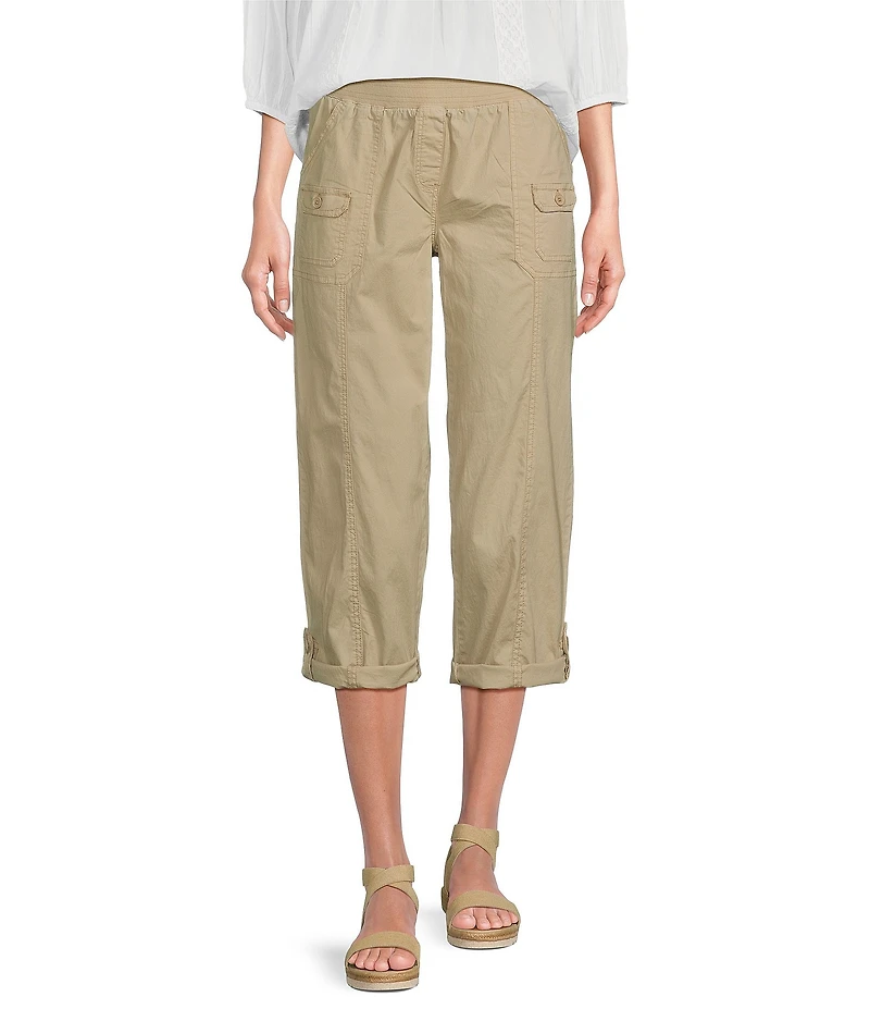 Intro Stretch Poplin Adjustable Length Pull-On Cargo Pants