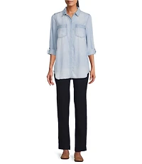Intro Teri Love the Fit Straight Leg Knit Tummy Control Pull-On Pants