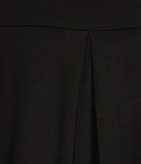 Intro Scoop Neck 3/4 Sleeve Pleat Back High-Low Hem Legging Tee Shirt