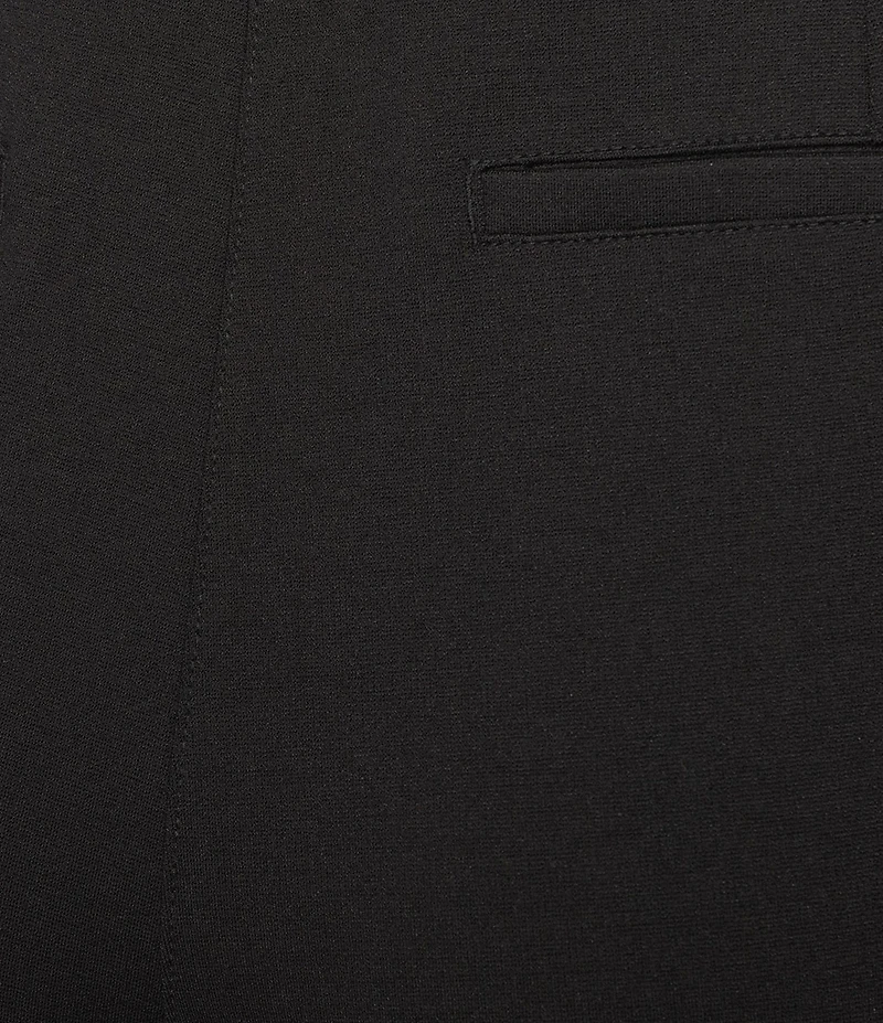 Intro Veronica Double Knit Pintuck Straight Leg Pull-On Pants