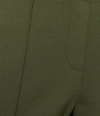 Intro Veronica Double Knit Pintuck Straight Leg Pull-On Pants