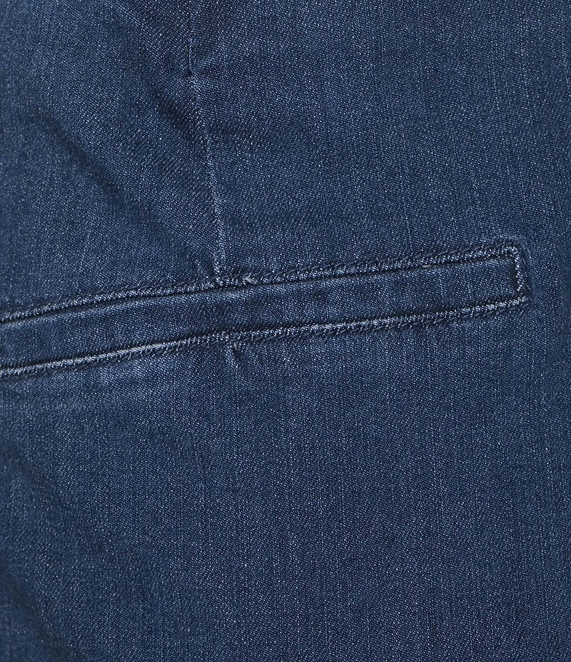 Intro Veronica Stretch Denim Seamed Straight Leg Pull-On Pants