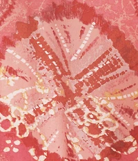 Intro Woven Tie-Dye Print Faux Wrap Tie Front Flowy Skirt