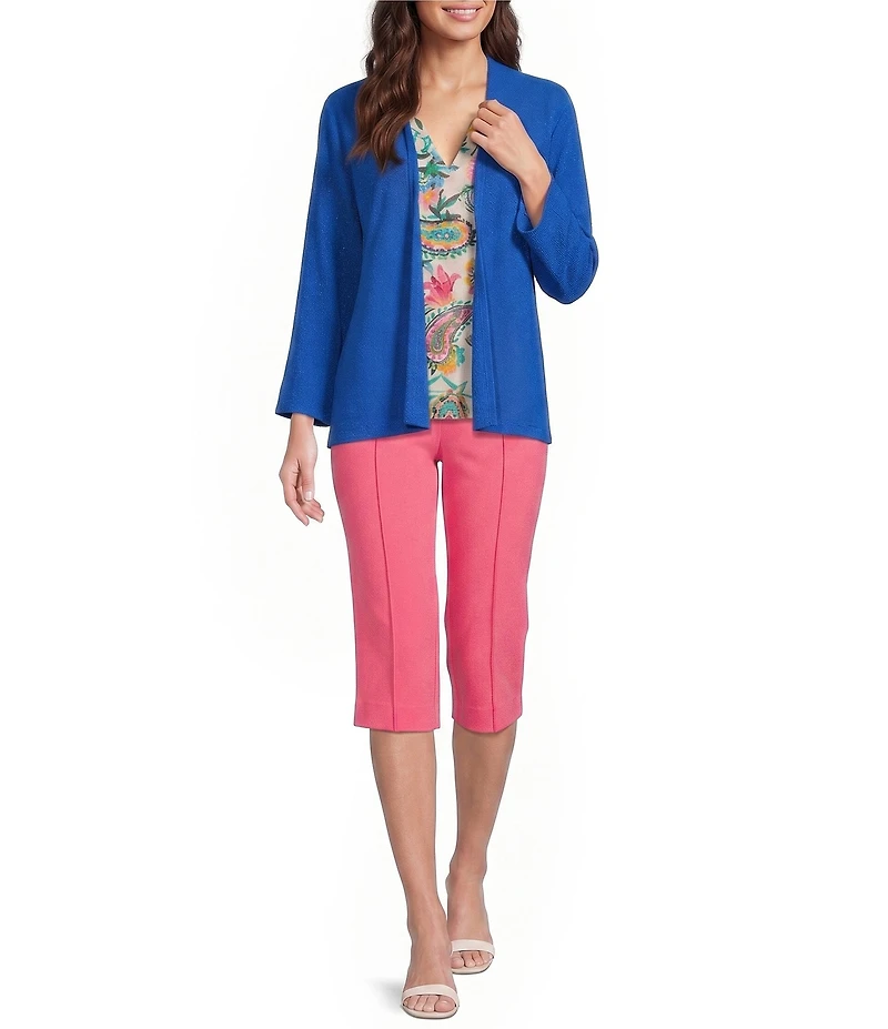 Investments 3/4 Dolman Sleeve Open Front Cardigan