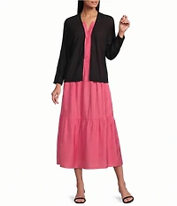 Investments 3/4 Dolman Sleeve Open Front Cardigan