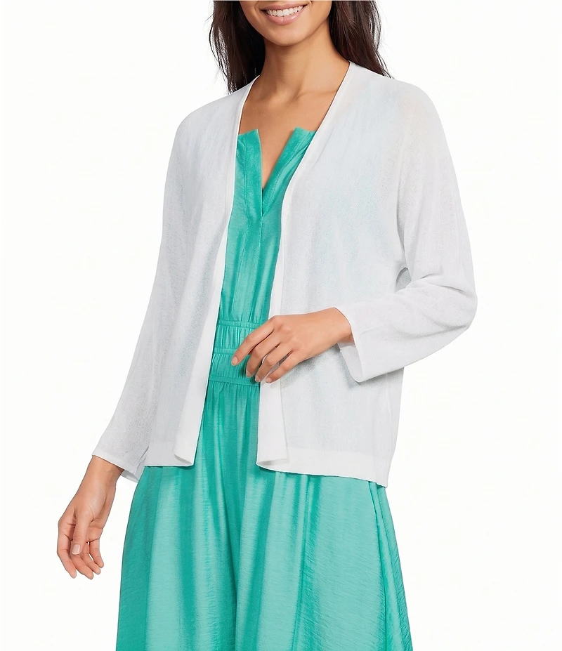 Investments 3/4 Dolman Sleeve Open Front Cardigan