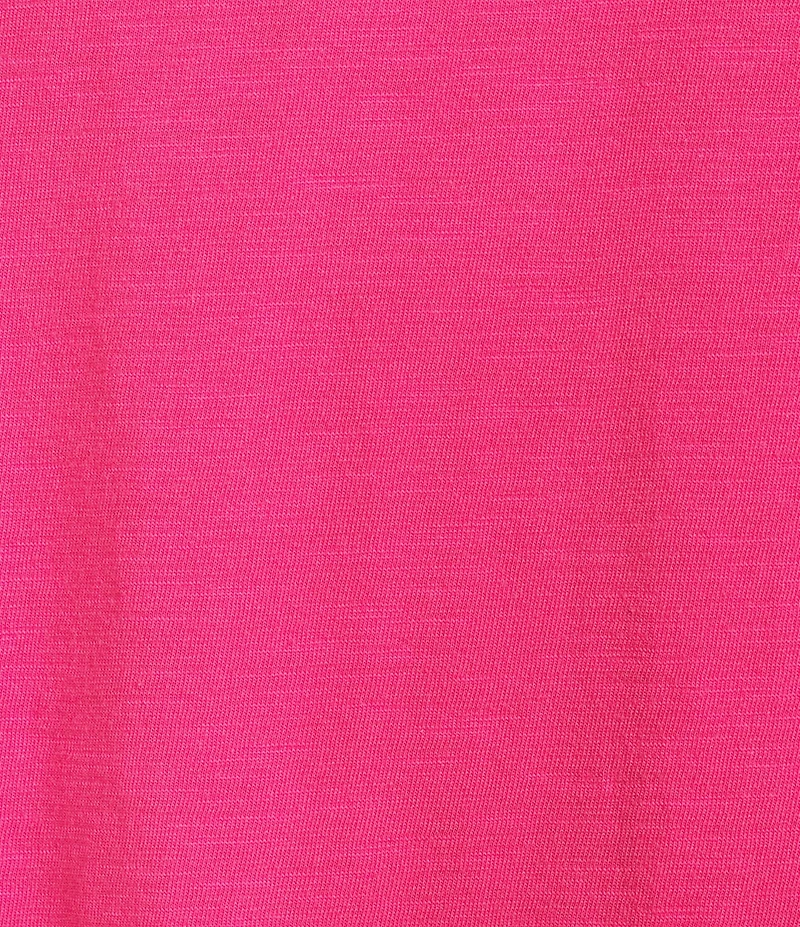 Investments 3/4 Ruched Sleeve Crew Neck Top