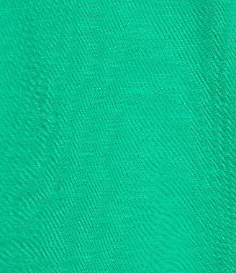 Investments 3/4 Ruched Sleeve Crew Neck Top