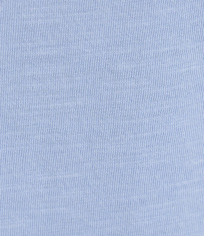 Investments 3/4 Ruched Sleeve Crew Neck Top