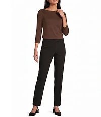 Investments 3/4 Sleeve Envelope Neck Knit Top