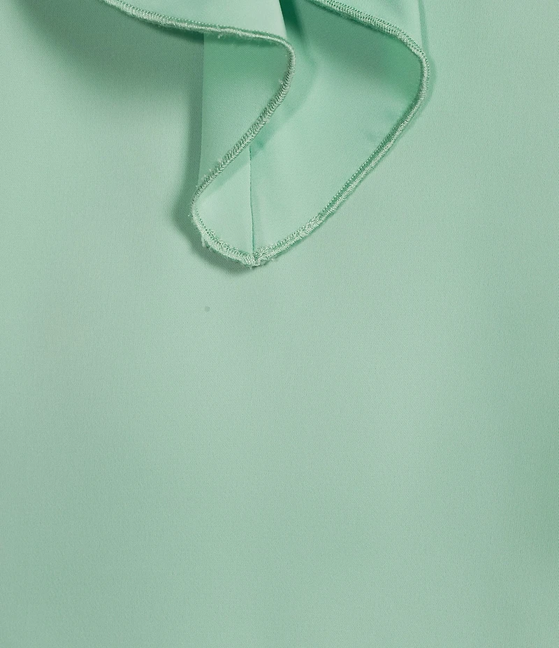 Investments 3/4 Sleeve Ruffle V-Neck Coordinating Blouse