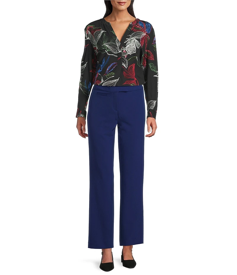 Investments 5TH AVE Fit Straight Leg Tummy Control Pants