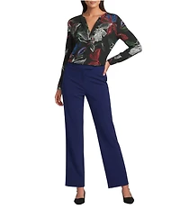 Investments 5TH AVE Fit Straight Leg Tummy Control Pants