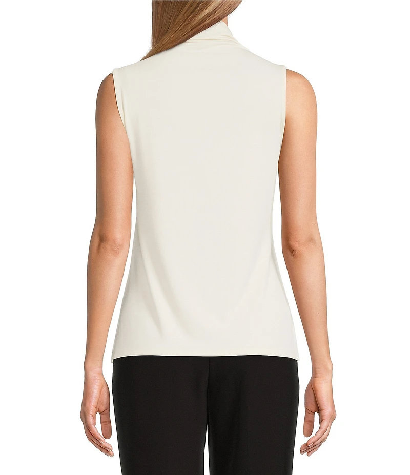 Investments Angora Mock Neck Pullover Sleeveless Top