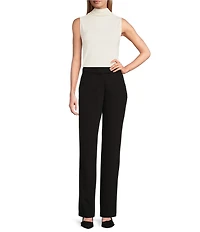 Investments Angora Mock Neck Pullover Sleeveless Top