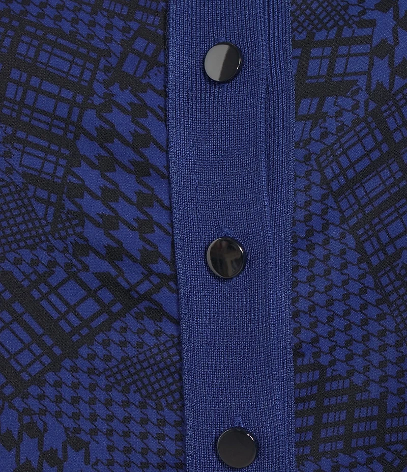 Investments Bellwether Blue Long Sleeve Crew Neck Top