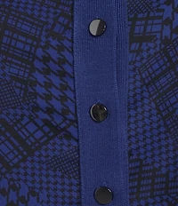 Investments Bellwether Blue Long Sleeve Crew Neck Top