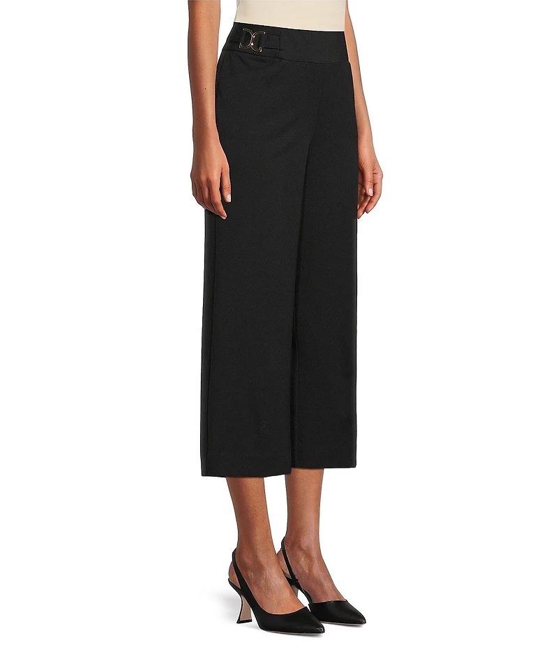 Investments Black Park Ave Pull-On Wide Leg Crop Pants