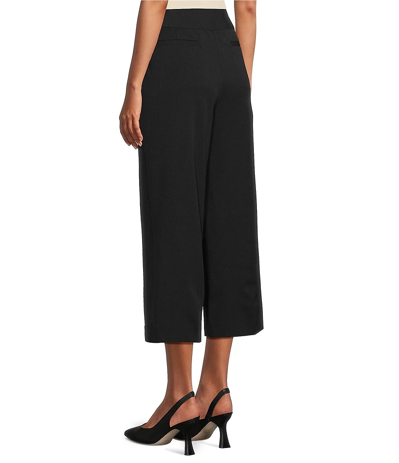 Investments Black Park Ave Pull-On Wide Leg Crop Pants