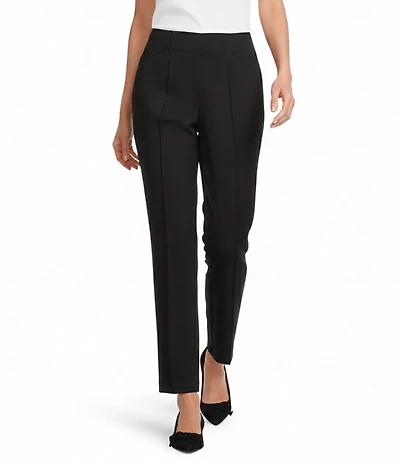 Investments Black Pintuck Slim Leg Pants
